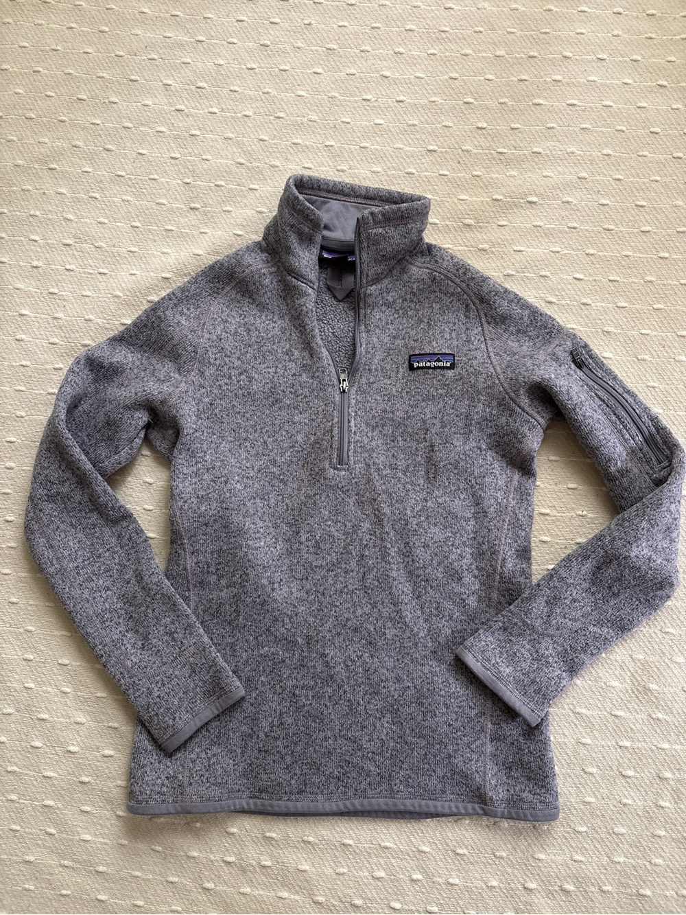 Patagonia Women's Gray Quarter-Zip Fleece Pullover - Better Sweater - x-Small
